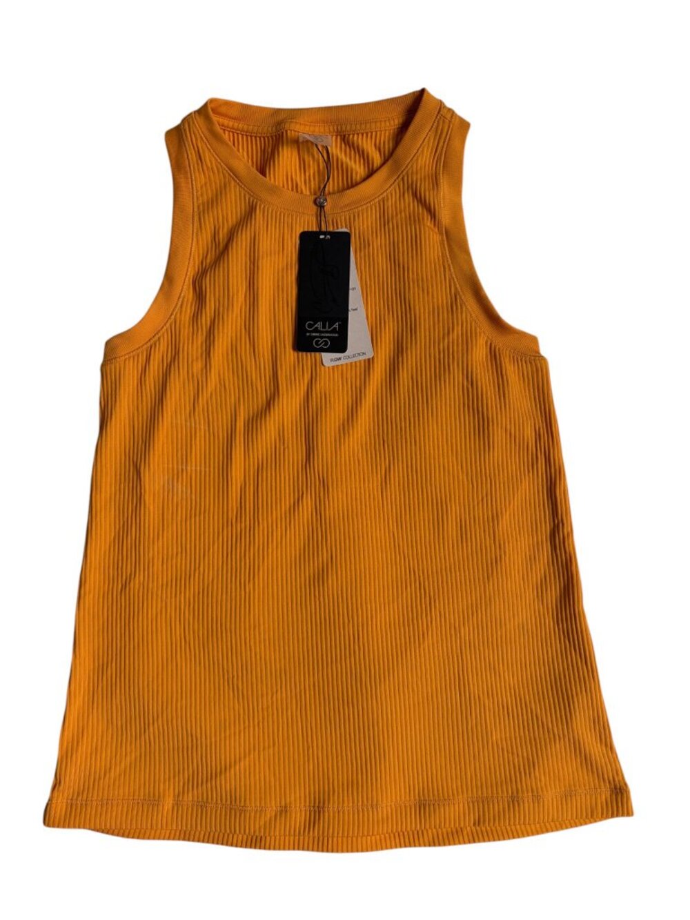 CALIA by Carrie Underwood Ribbed Tank Top in Mustard